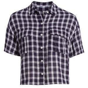 B.P. Drop Shoulder Plaid Shirt